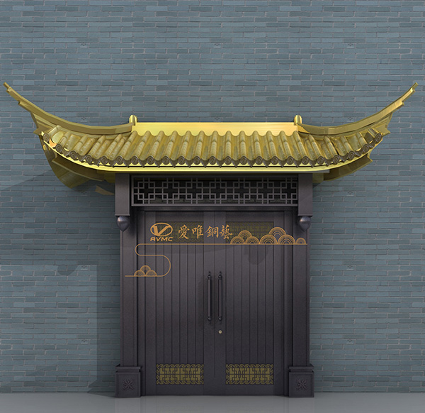 定做高檔銅門(mén)
